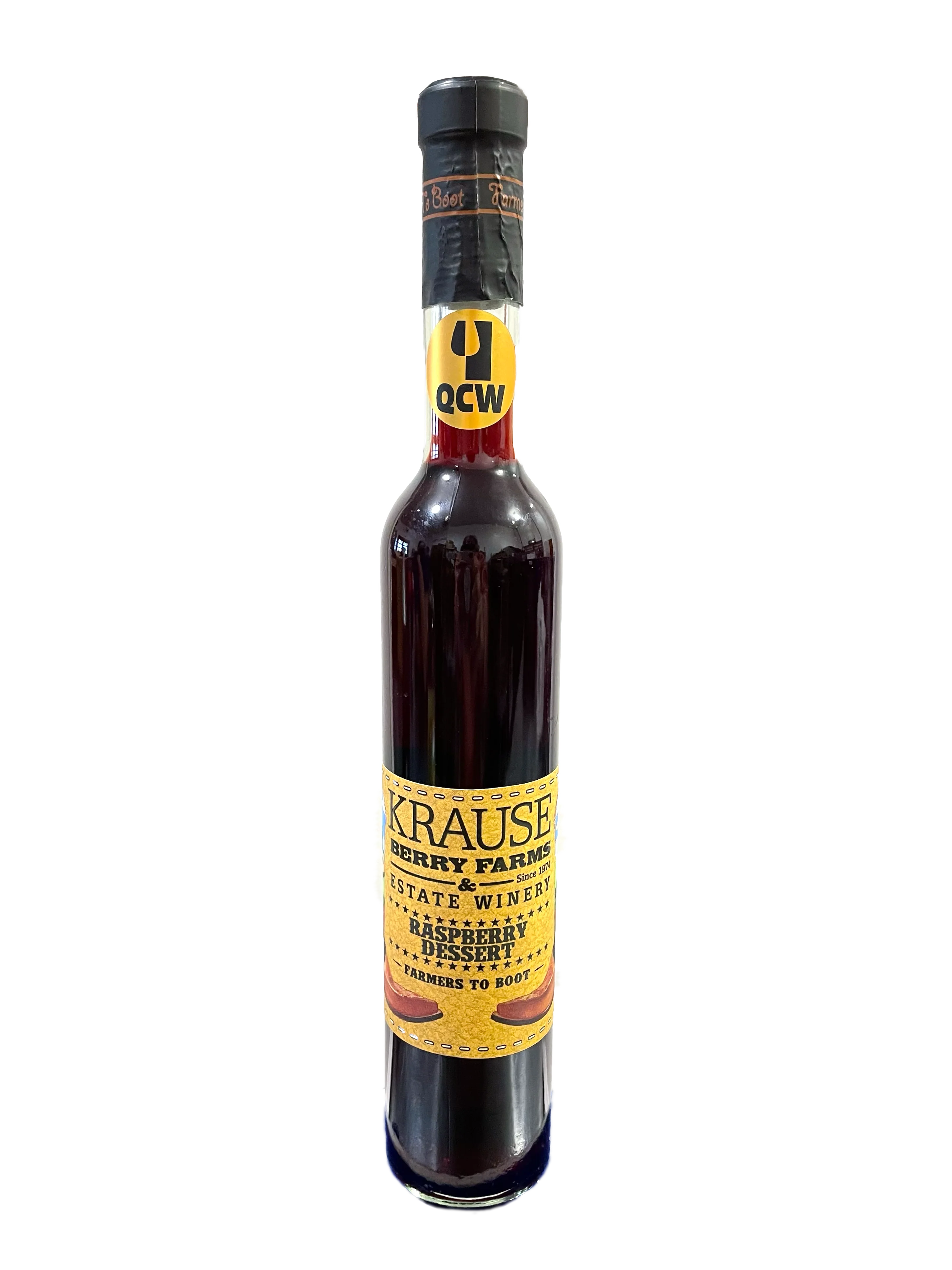 RASPBERRY DESSERT WINE BOTTLE QCW