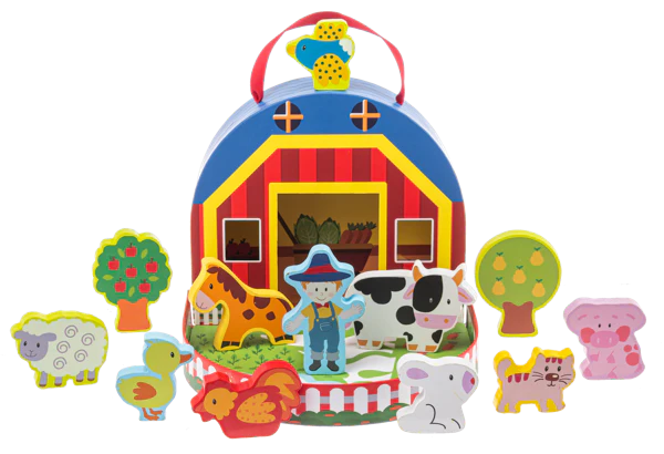 Wooden Farm Playset